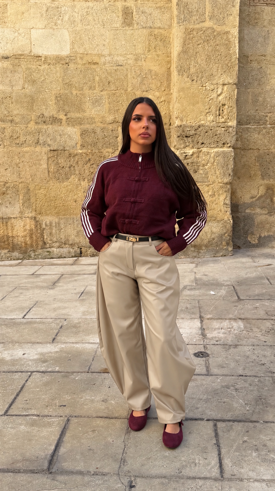 Pantalon Simili Cuir