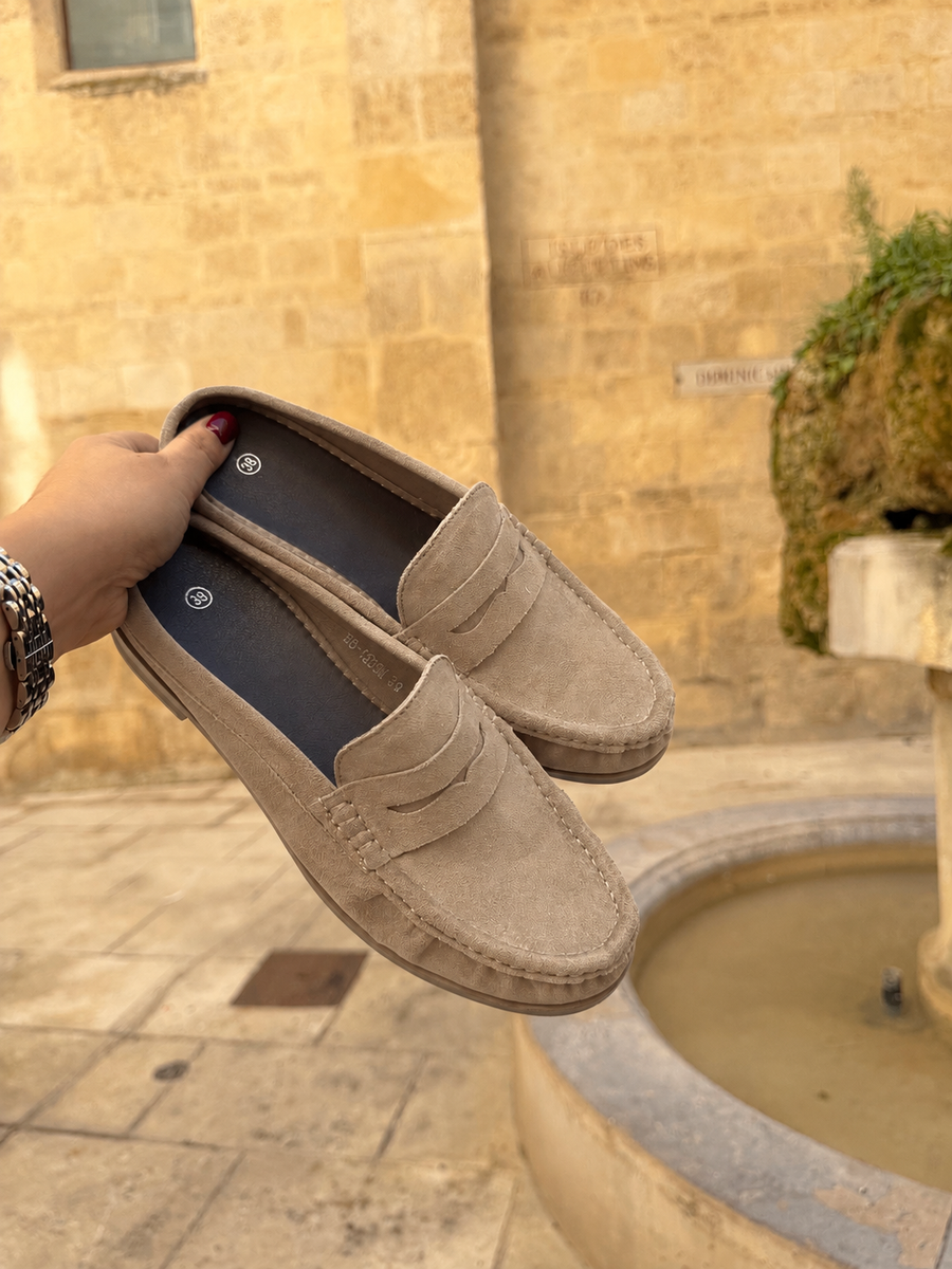 Mules mocassins - Beige