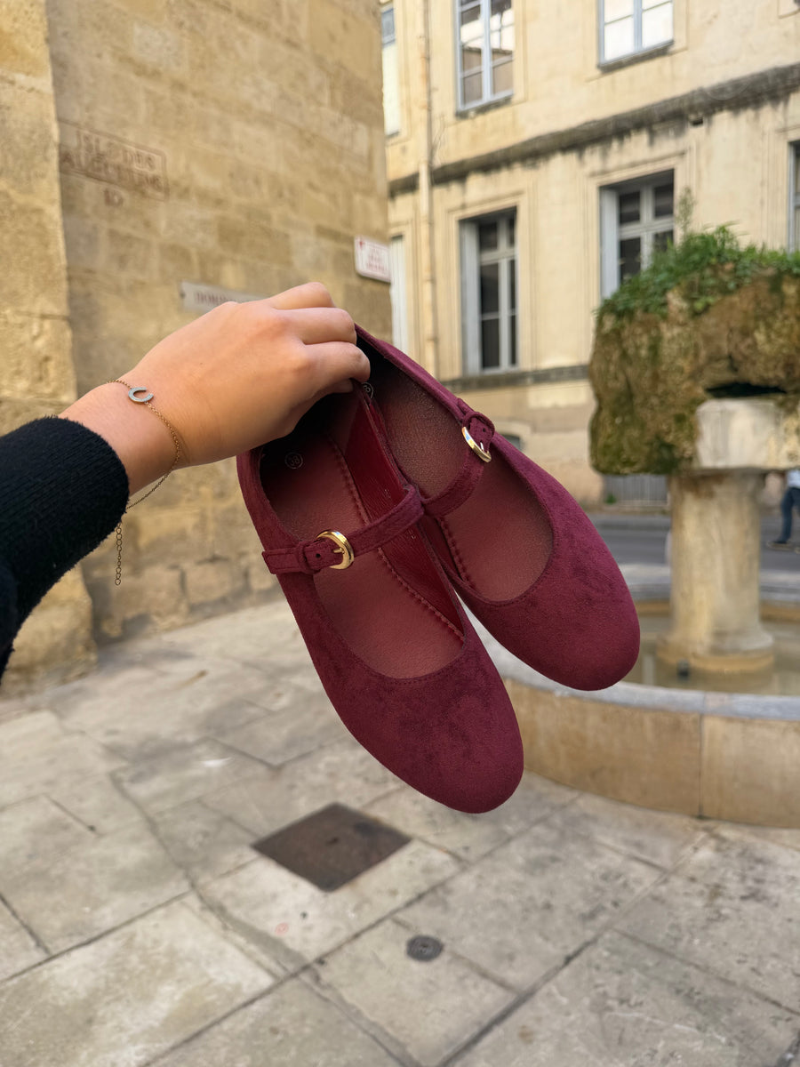 Ballerines à bride - Bordeaux