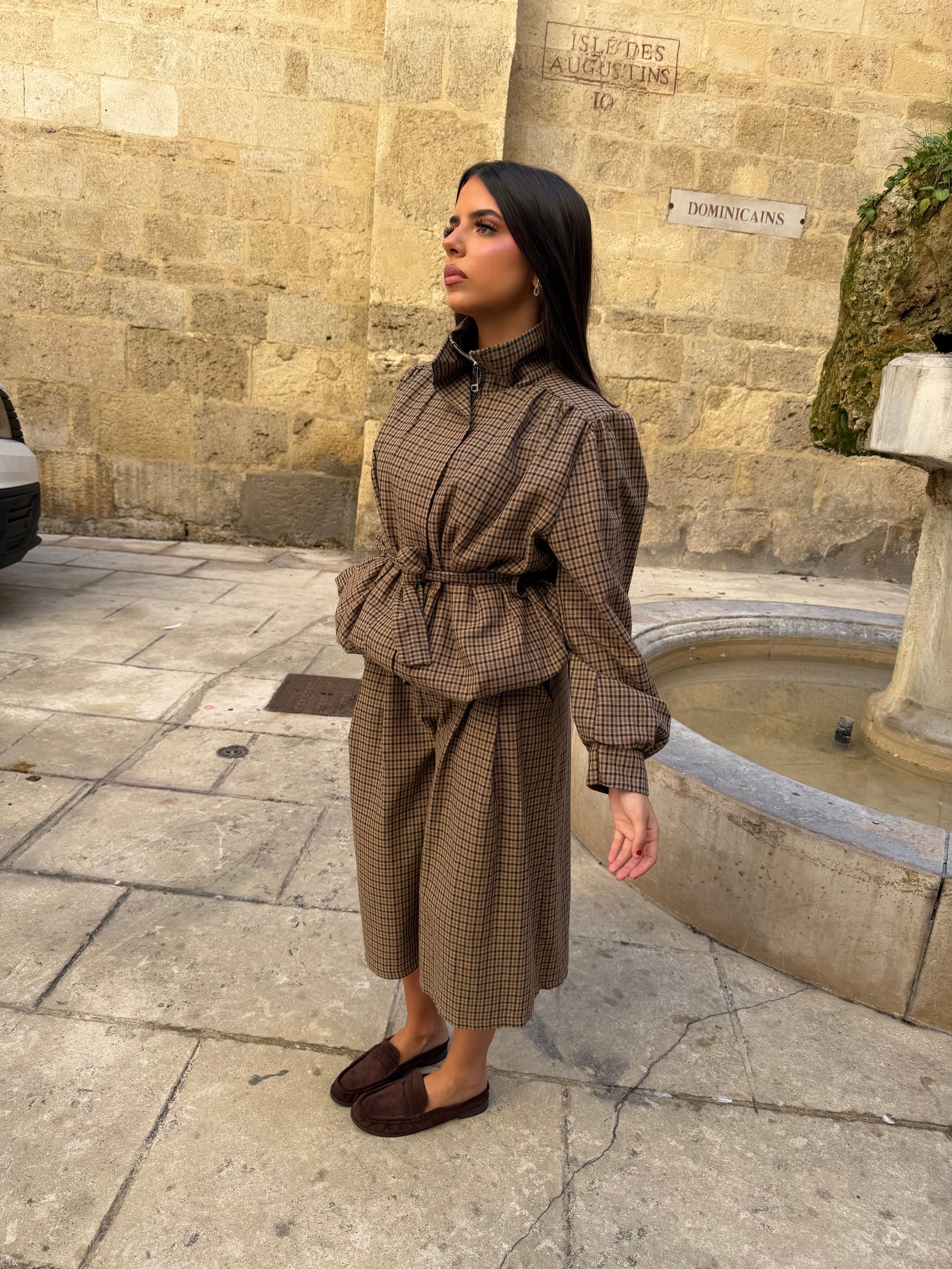 Veste à carreaux